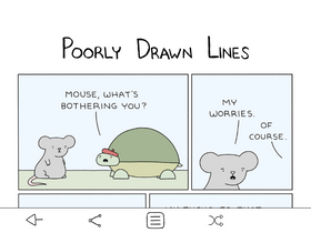 'poorlydrawnlines.com' screenshot