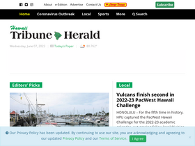 'hawaiitribune-herald.com' screenshot