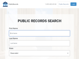'publicrecords.info' screenshot