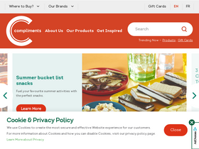 'compliments.ca' screenshot