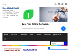 'biayakuliah.web.id' screenshot