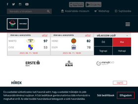 'hunbasket.hu' screenshot