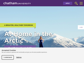 'chatham.edu' screenshot