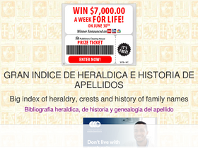 'heraldicapellido.com' screenshot
