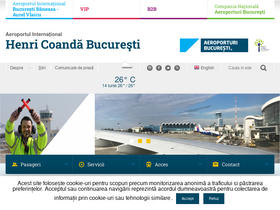 'bucharestairports.ro' screenshot