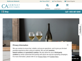 'compactappliance.com' screenshot