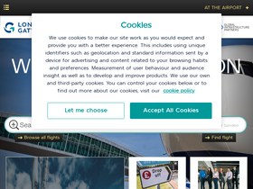 'gatwickairport.com' screenshot