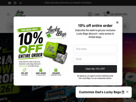 luckycornhole.com homepage screenshot