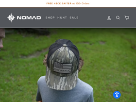 'nomadoutdoor.com' screenshot