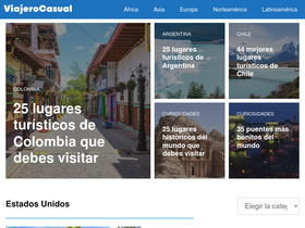 'viajerocasual.com' screenshot