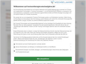 'hormontherapie-wechseljahre.de' screenshot