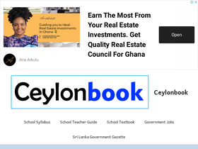 'ceylonbook.com' screenshot