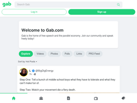 'gab.com' screenshot