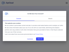 'syscloud.com' screenshot