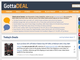 GottaDEAL - Deals, Sales, Forums & More - Why Pay Retail?