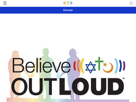 'believeoutloud.com' screenshot