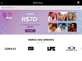 'eotica.com.br' screenshot
