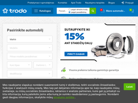 'trodo.lt' screenshot