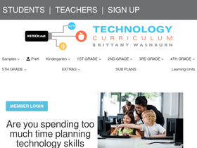 'k5technologycurriculum.com' screenshot