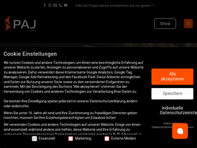 'paj-gps.de' screenshot