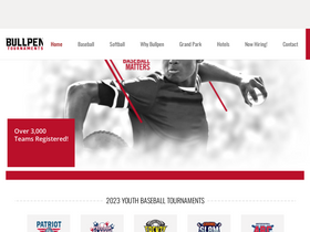 'bullpentournaments.com' screenshot