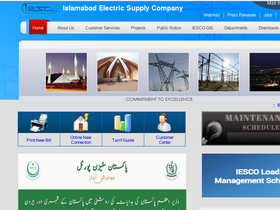 'iesco.com.pk' screenshot