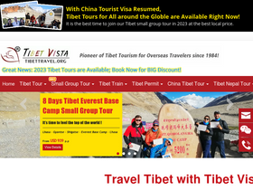 'tibettravel.org' screenshot