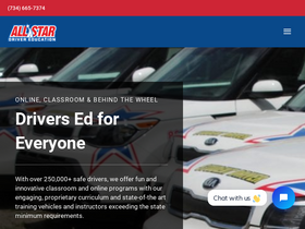 'allstardrivereducation.com' screenshot