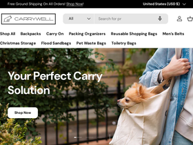 carrywell.io homepage screenshot