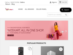 'wizekart.com' screenshot
