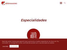 'hepatogastro.com.br' screenshot