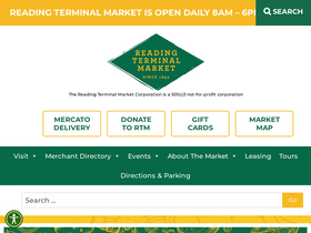 'readingterminalmarket.org' screenshot