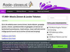 'mooie-zinnen.nl' screenshot
