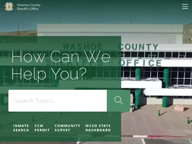 'washoesheriff.com' screenshot