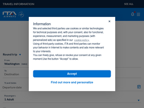 'ita-airways.com' screenshot