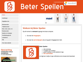 'beterspellen.nl' screenshot