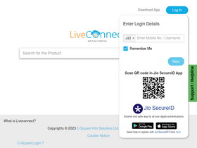 'liveconnect.in' screenshot