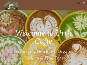 'urthcaffe.com' screenshot
