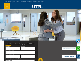 'parquecientifico.utpl.edu.ec' screenshot