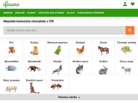 'ifauna.cz' screenshot