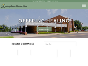 'boultinghousefuneralhome.com' screenshot