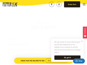 'pepperleaf.com.au' screenshot
