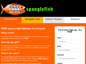 'spanglefish.com' screenshot