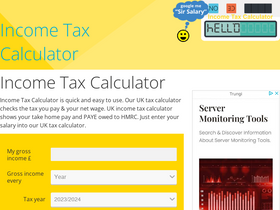 'incometaxcalculator.org.uk' screenshot