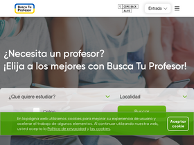 'buscatuprofesor.mx' screenshot