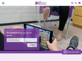 'podotherapiehermanns.nl' screenshot