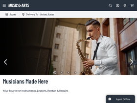 'musicarts.com' screenshot