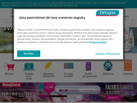 'drogas.lt' screenshot
