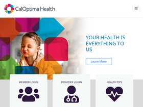 'caloptima.org' screenshot