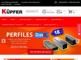 'kupfer.cl' screenshot